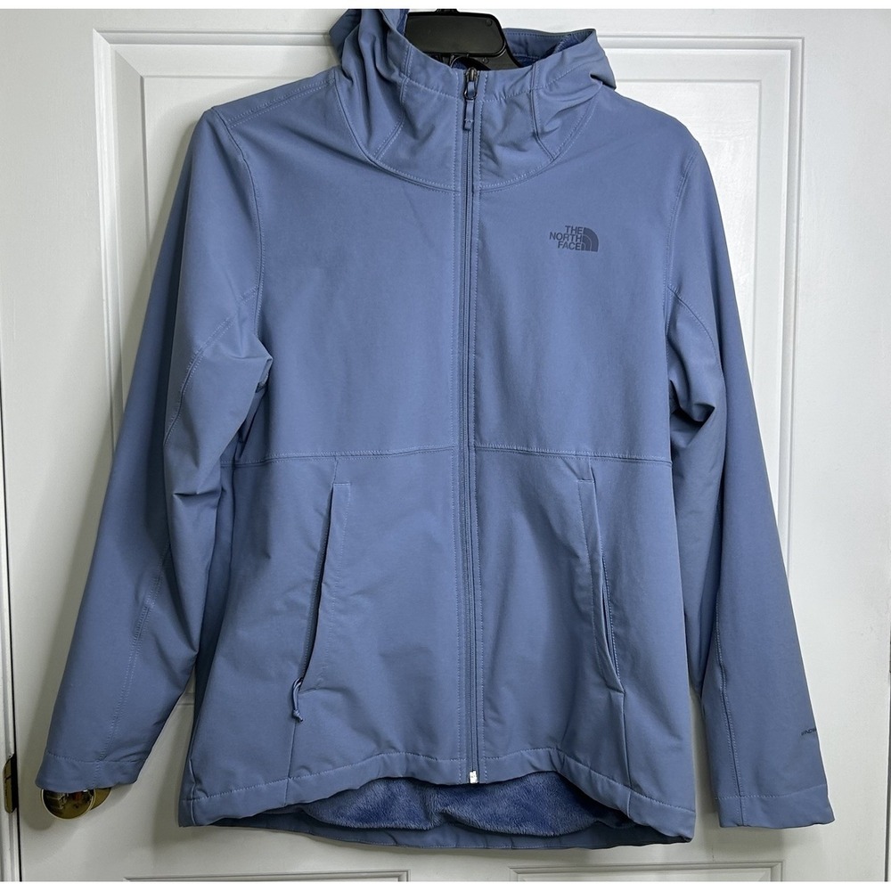 The North Face Shelbe Raschel Hoodie Womens XL Folk Blue Windwall Hooded Jacket